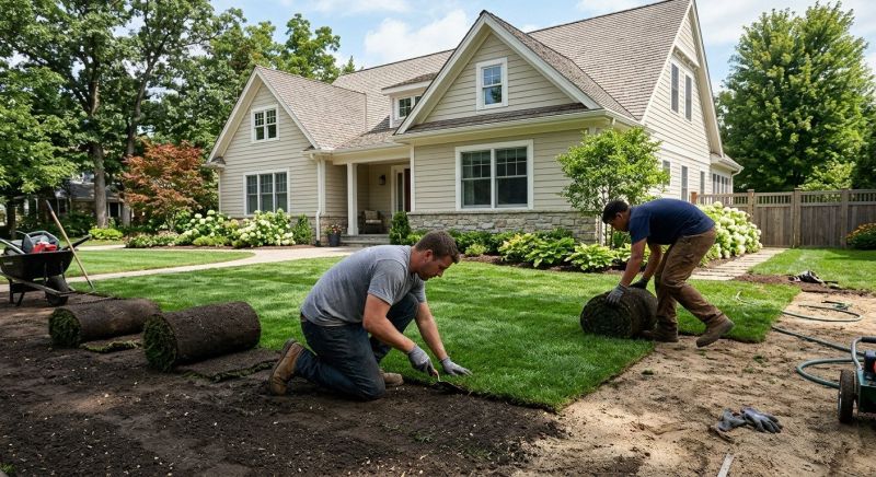 Bentgrass Sod Installation in Rockwall, TX