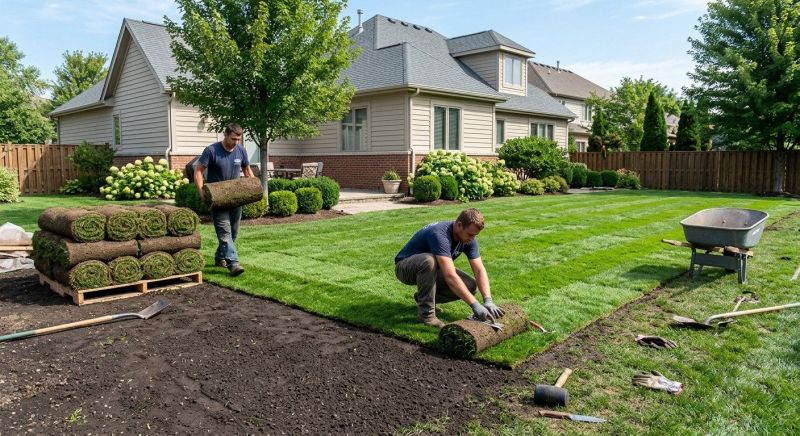 Bentgrass Sod Installation in Rockwall, TX