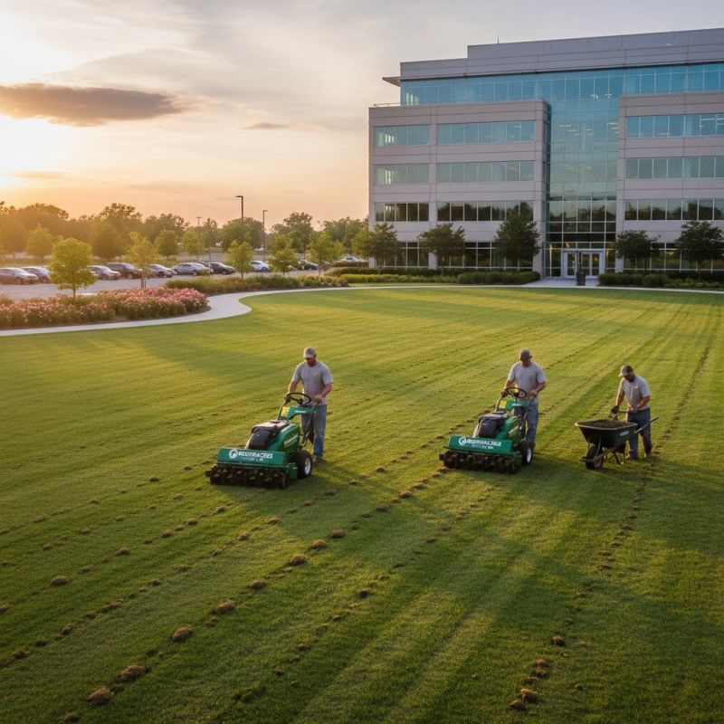 Commercial Lawn Aeration