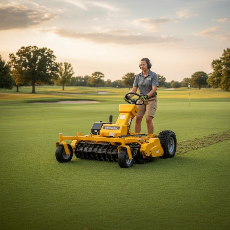 Local Lawn Aerating pros at work